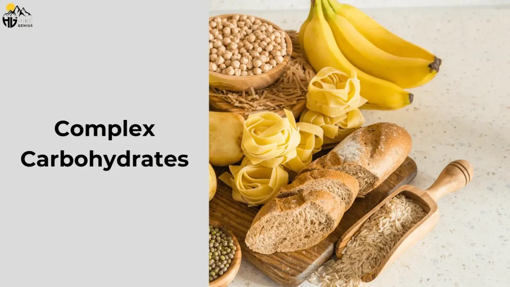 eat Complex Carbohydrates to gain mass-energy before hiking