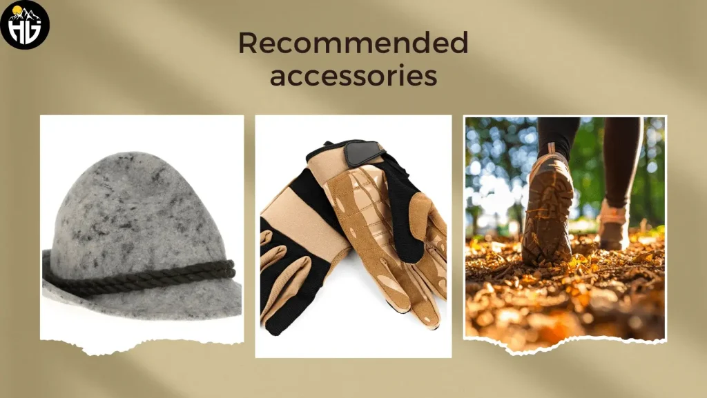 Accessories required when trekking in fall